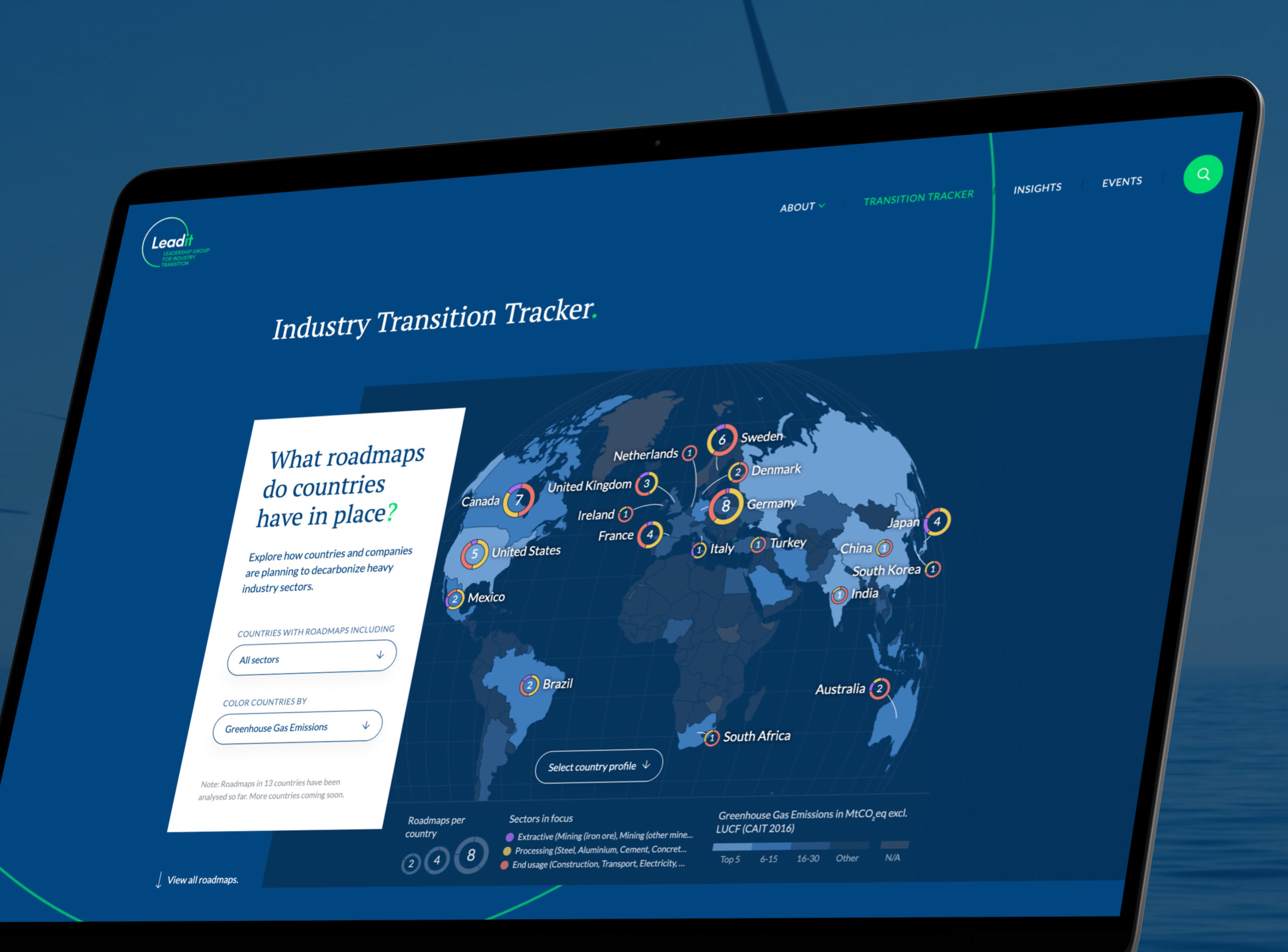screenshot of the updated Transition Tracker